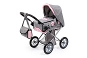 Pop, teddybeer en materiaal - Bayer Design Doll's Pram City Star Grey (13633AA) - 13633AA