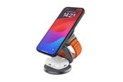 Mobiel - Adapters & Opladers - FIXED MagPowerstation Round 3in1 foldable wireless charger - Grey - FIXMFLE-RO-GR