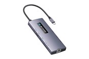 USB hub - BlitzWolf Adapter 10in1 HUB BW-NEW TH8 USB hub - 10 - USB 3.0 - Grijs - BW-NEW TH8