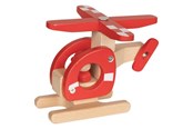 Houten speelgoed - Goki Wooden Helicopter Red - 55904
