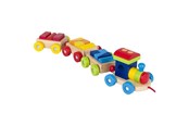 Speelgoed voor baby's - Goki Wooden Train with Blocks - 55950
