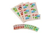 Bordspellen, Kaartspellen & Dobbelspellen - Goki Wooden Memo Game 36 pcs. - 56315