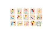 Bordspellen, Kaartspellen & Dobbelspellen - Goki Wooden Memo Game Gymnastics 32 pcs. - 56647