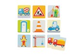 Bordspellen, Kaartspellen & Dobbelspellen - Goki Wooden Memo Game Construction Site 32 pcs. - 56761