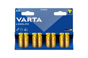 Batterij - VARTA Longlife 4106 battery - 8 x AA / LR6 - Alkaline - 04106101418