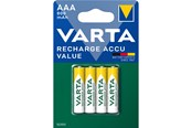 Batterij - VARTA Rechargable Accu battery - 4 x AAA type - NiMH - 56613101404