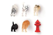 Decoratie - Kikkerland - Dog Butt Magnets 6 Per Set - MG17