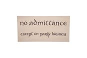 Merchandise - Weta Workshop - The Hobbit - No Admittance Sign - Poster - 872801433