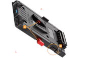 Batterijen & batterijgrepen - HEDBOX UNIX-FX9 V-Mount Adapter Power Plate - UNIX-FX9