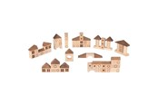Speelgoed voor baby's - Goki Wooden Building Blocks City 70 pieces. - 58565