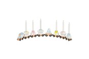 Speelgoed voor baby's - Goki Wooden Birthday Train 10 pieces. - 60706