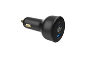 Mobiel - Adapters & Opladers - Gembird Car Power Adapter with LCD display - USB Type-C PD - 65W - TA-UC-AC2PD65LCD-CAR-01