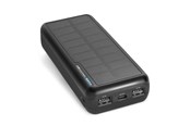Powerbank - SBS Solar Power Bank - 20.000 mAh - Black Powerbank - Zwart - 20000 mAh - TTBB20000SK