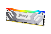 RAM - Kingston FURY Renegade RGB DDR5-8400 - 24GB - CUDIMM Voor Intel - CL40 - Single Channel (1 pcs) - Intel XMP - Wit met RGB - KF584CU40RWA-24