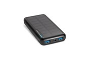 Powerbank - SBS Solar Power Bank - 10.000 mAh - Black Powerbank - Zwart - 10000 mAh - TTBB10000SK