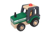 Houten speelgoed - Magni Wooden Tractor with Rubber Wheels - 3895