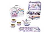 Speelkeuken en apparatuur - Magni Tea set in suitcase - unicorn - 3905