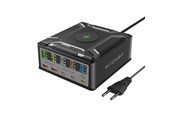 Mobiel - Adapters & Opladers - BlitzWolf BW-S28 260W 2xUSB-A 3xUSB-C 15W wireless charger (black) - BW-S28