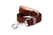 Honden - Waudog Natural Leather Dog Leash Brown 14mm Wide 122cm Long - 08136
