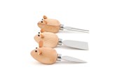 Keukengerei - Kikkerland Cheese Knives Mice Set Of 3 - CHS08