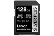 Geheugenkaart - Lexar Professional SILVER PLUS SDXC - 205MB/s - 128GB - LSDSIPL128G-BNNNG