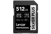 Geheugenkaart - Lexar Professional SILVER PLUS SDXC - 205MB/s - 512GB - LSDSIPL512G-BNNNG