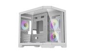 Case - Darkflash FT418 computer case + 6 aRGB fans (white) - Case - Minitower - Wit - FT418 White