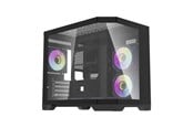 Case - Darkflash FT418 computer case + 6 aRGB fans (black) - Case - Minitower - Zwart - FT418 Black