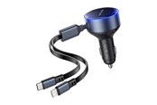 Mobiel - Adapters & Opladers - Vention FFOB0 USB-C car charger + USB-C/Lightning 30W cable - FFOB0