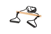 Buiten spelen - Small Foot - Wooden Trapeze Swing with Gymnastics Rings Black Line - 12409