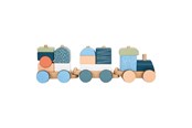 Speelgoed voor baby's - Small Foot - Wooden Stacking Block Train Arctic 16 pieces. - 12449