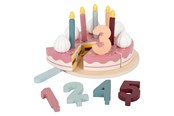 Doen-alsof spelen - Small Foot - Wooden Cuttable Birthday Cake 18pcs. - 12453