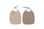 Babyspullen - Filibabba Bib with ties 2-pack - Little Wonders + Warm Gre - FI-03340