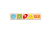 Speelgoed voor baby's - Classic World Wooden Stud Puzzle Shapes 5 pcs. - 3644