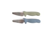 Babyspullen - Filibabba Beginner's cutting knives - 2-pack - Powder Blue + - FI-03337