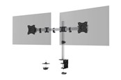 Monitorbevestiging - DURABLE Tafelmodule voor twee monitoren met instelbare hoogte, rotatie en kanteling van de schermen. - 509523