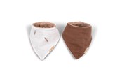 Babyspullen - Filibabba Bandana bib 2-pack - Carrot Thief - FI-02819