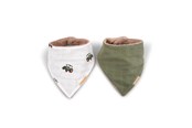 Babyspullen - Filibabba Bandana bib 2-pack - Tractor - FI-02820