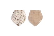 Babyspullen - Filibabba Bandana bib 2 pack GOTS - Little Wonders + Warm Gr - FI-03365