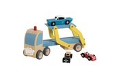Speelgoed voor baby's - Classic World Wooden Transporter with 3 Cars - 50616