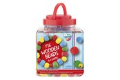 Creatief spelen - Creative Craft Group Wooden Beads Red. 375gram - 100114