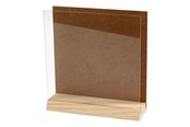 Creatief spelen - Creativ Company Wooden 3D Plate with Glass 15x15cm - 56746