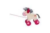 Speelgoed voor baby's - Goki Wooden Pull Animal Horse Lillie - 54867