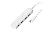 USB hub - j5create USB-C to 4-Port USB Hub USB hub - 4 - USB 3.2 - Wit - JCH342EW-N
