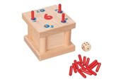Speelgoed - Goki Wooden Tricky 6 Pegs Game - 56799