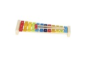 Speelgoed voor baby's - Goki Wooden Xylophone with Songbook 4 parts. - 61907
