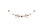 Speelgoed voor baby's - Goki Wooden Stroller Chain Beert with Clips - 65202