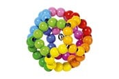Speelgoed voor baby's - Goki Wooden Gripping Ring Ball Rainbow - 65326