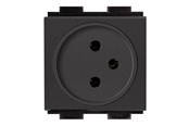 Kabels - diversen - Crestron Electronics Crestron FT2A-PWR-IS Series FT2A-PWR-IS-1-BASIC - power socket mechanism - Israel - 1 power socket - black - FT2A-PWR-IS-1-BASIC