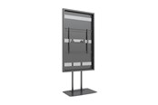 Muurbevestigingen, AV-bevestigingen & AV-meubels - Multibrackets M Pro Series enclosure - Slim - for LCD display - dual pole - black - Max 50 kg - recommended for 75" - 7350022738225